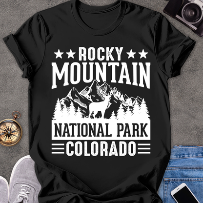 Rocky Mountain National Park, Colorado| Unisex Softstyle T-Shirt | Colorado Travel Tee