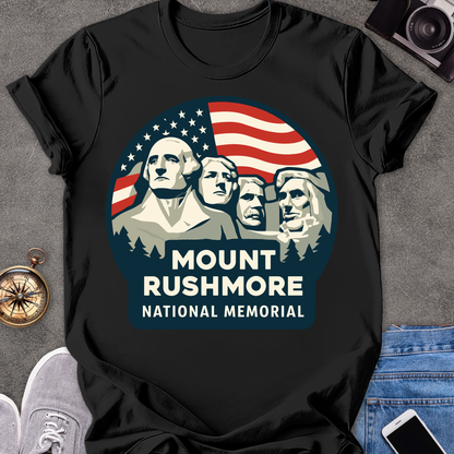 Mount Rushmore National Memorial | Unisex Softstyle T-Shirt | South Dakota Travel Tee