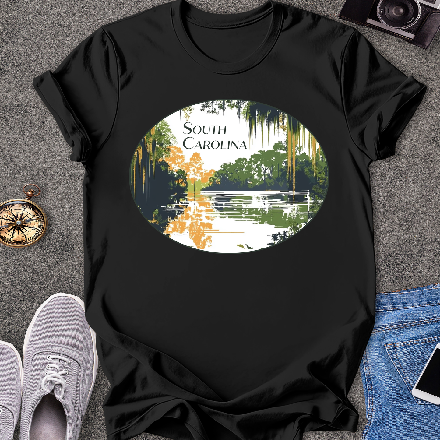 South Carolina - Moss in the Trees T-Shirt