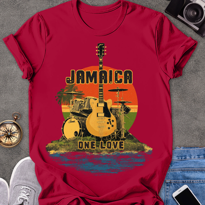 Jamaica, One Love | Unisex Softstyle T-Shirt | Caribbean Travel Tee