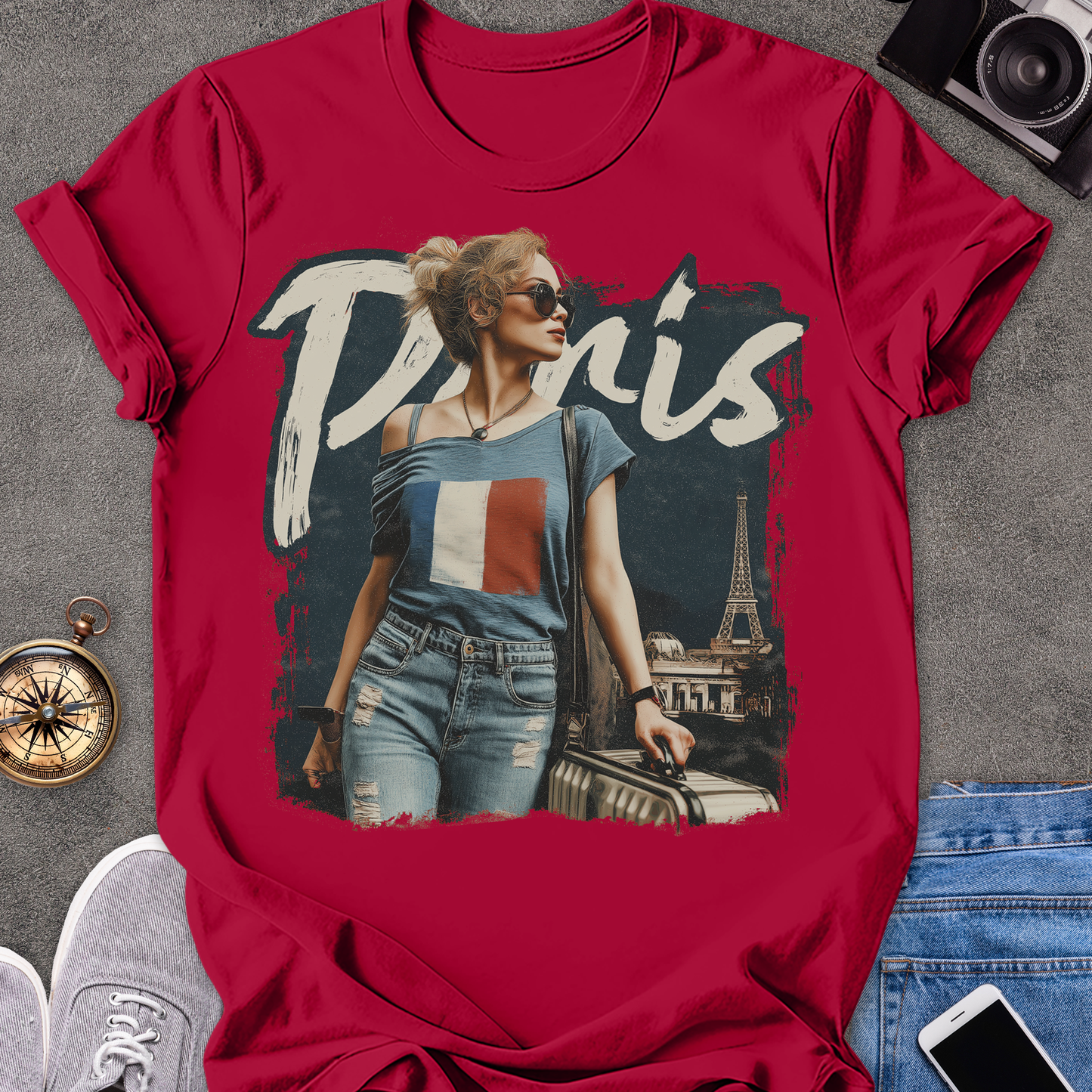 Paris | Unisex Softstyle T-Shirt | Paris Travel Tee