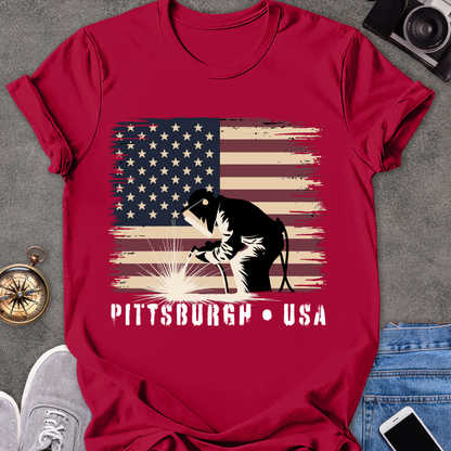 Pittsburgh USA | Unisex Softstyle T-Shirt | Travel Tee