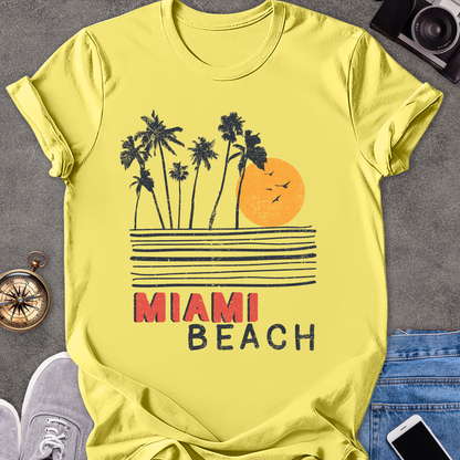 Miami Beach | Unisex Softstyle T-Shirt | Miami Beach Florida Tee