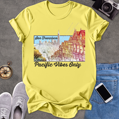 San Francisco - Pacific Vibes Only | Unisex Softstyle T-Shirt | Travel Lover Tee