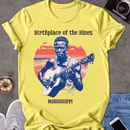 Birthplace of the Blues, Mississippi | Unisex Softstyle T-Shirt | Southern Travel Tee