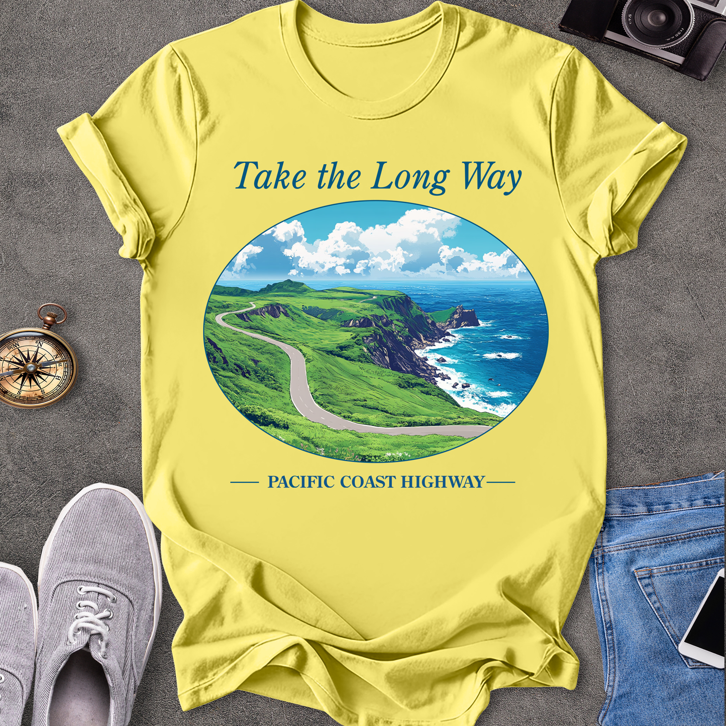 Take the Long Way, Pacific Coast Highway - T-Shirt