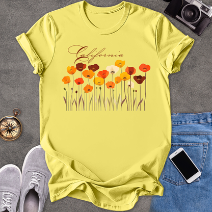 California Poppies | Unisex Softstyle T-Shirt | Nature Lover Tee