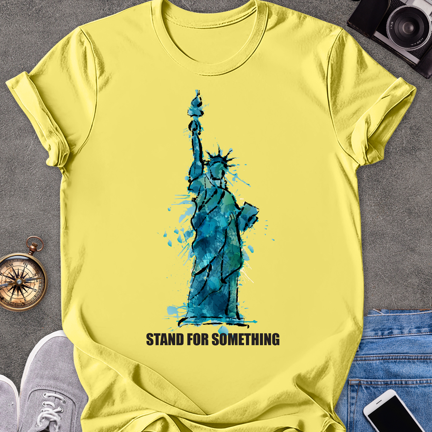 Stand For Something | Unisex Softstyle T-Shirt | USA Travel Tee