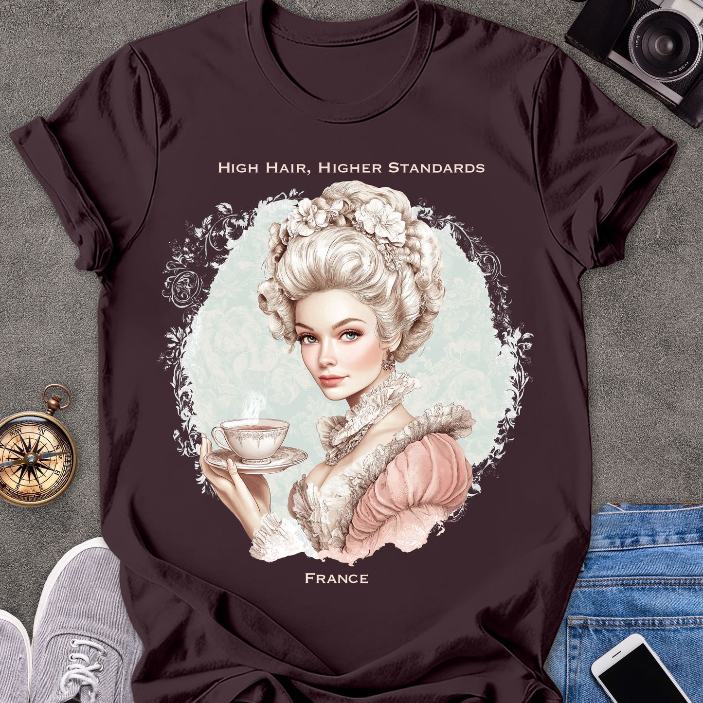 High Hair, Higher Standards - France | Unisex Softstyle T-Shirt | France Travel Tee