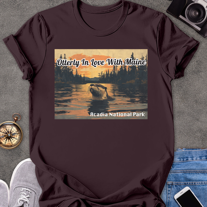 Otterly In Love With Maine - Acadia National Park | Unisex Softstyle T-Shirt | Acadia National Park Tee