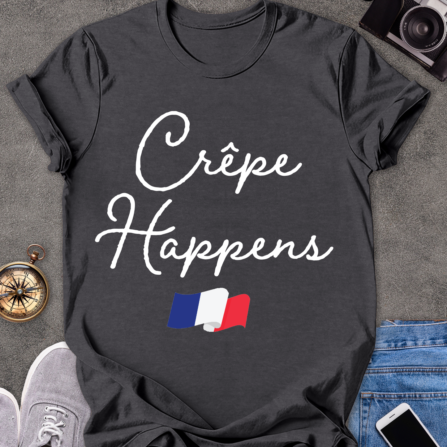 Crepe Happens | Softstyle T-Shirt | French Travel Tee
