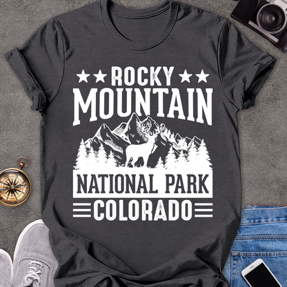 Rocky Mountain National Park, Colorado| Unisex Softstyle T-Shirt | Colorado Travel Tee