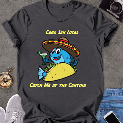 Cabo San Lucas-Catch Me At The Cantina | Unisex Softstyle T-Shirt | Mexico Travel Tee