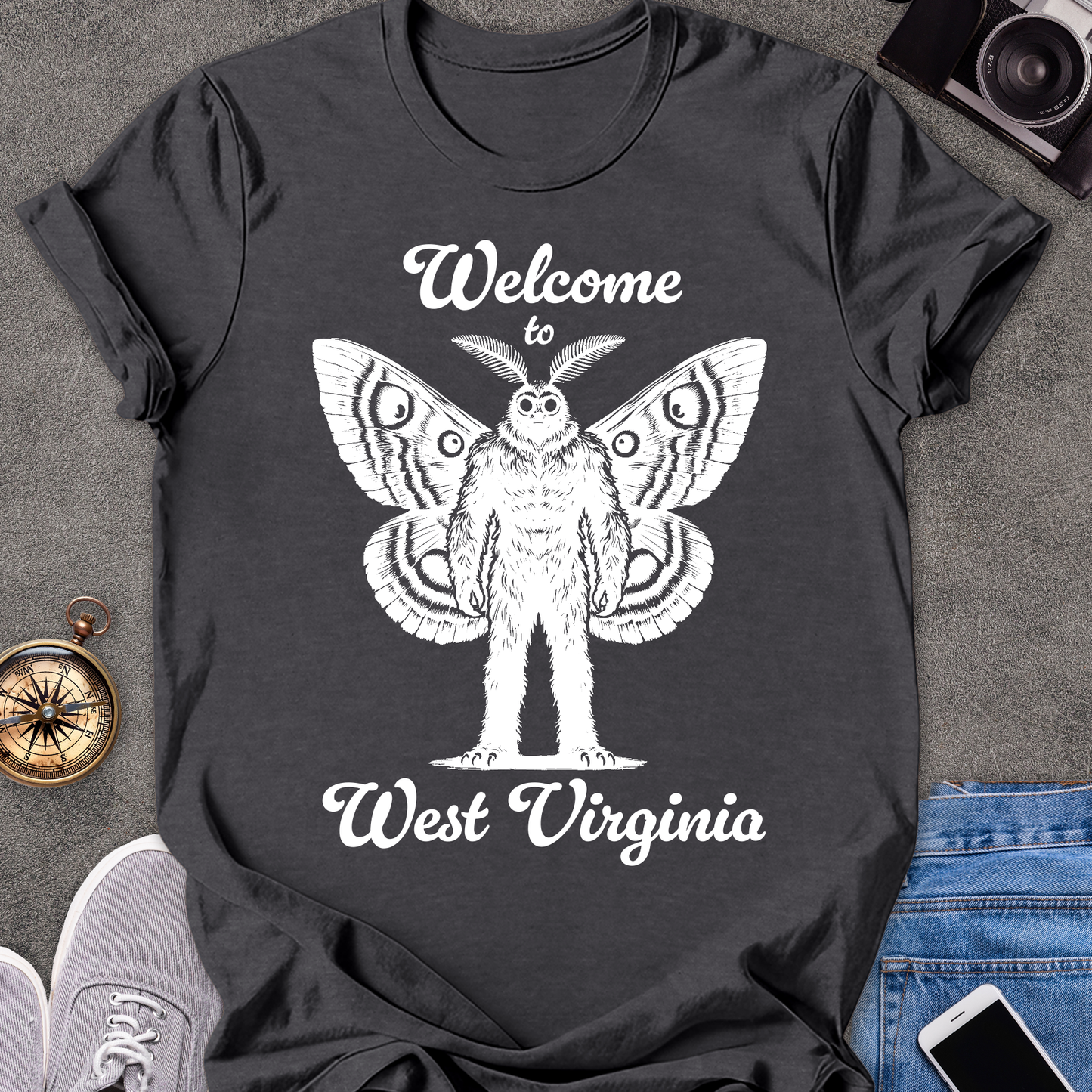 Welcome to West Virginia| Unisex Softstyle T-Shirt | Mothman Travel Tee