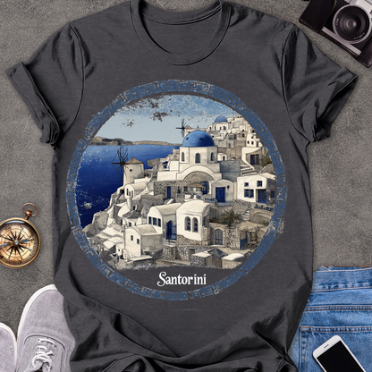 Santorini| Unisex Softstyle T-Shirt | Greece Travel Tee