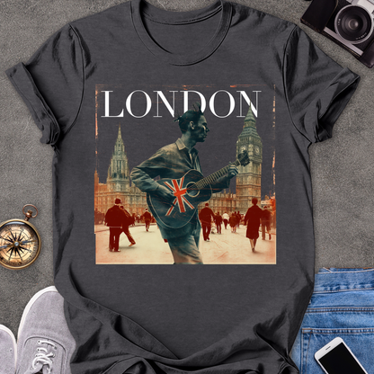 London | Unisex Softstyle T-Shirt | Retro Style Travel Tee