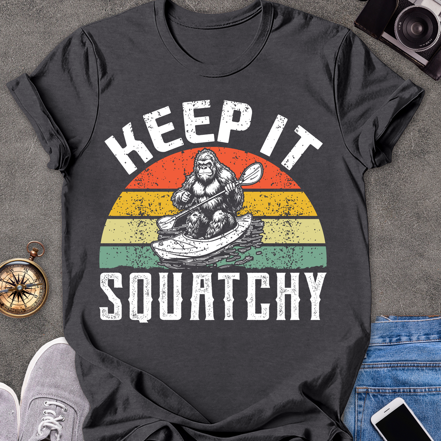 Keep It Squatchy| Unisex Softstyle T-Shirt | Bigfoot Travel Tee