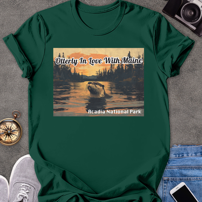 Otterly In Love With Maine - Acadia National Park | Unisex Softstyle T-Shirt | Acadia National Park Tee