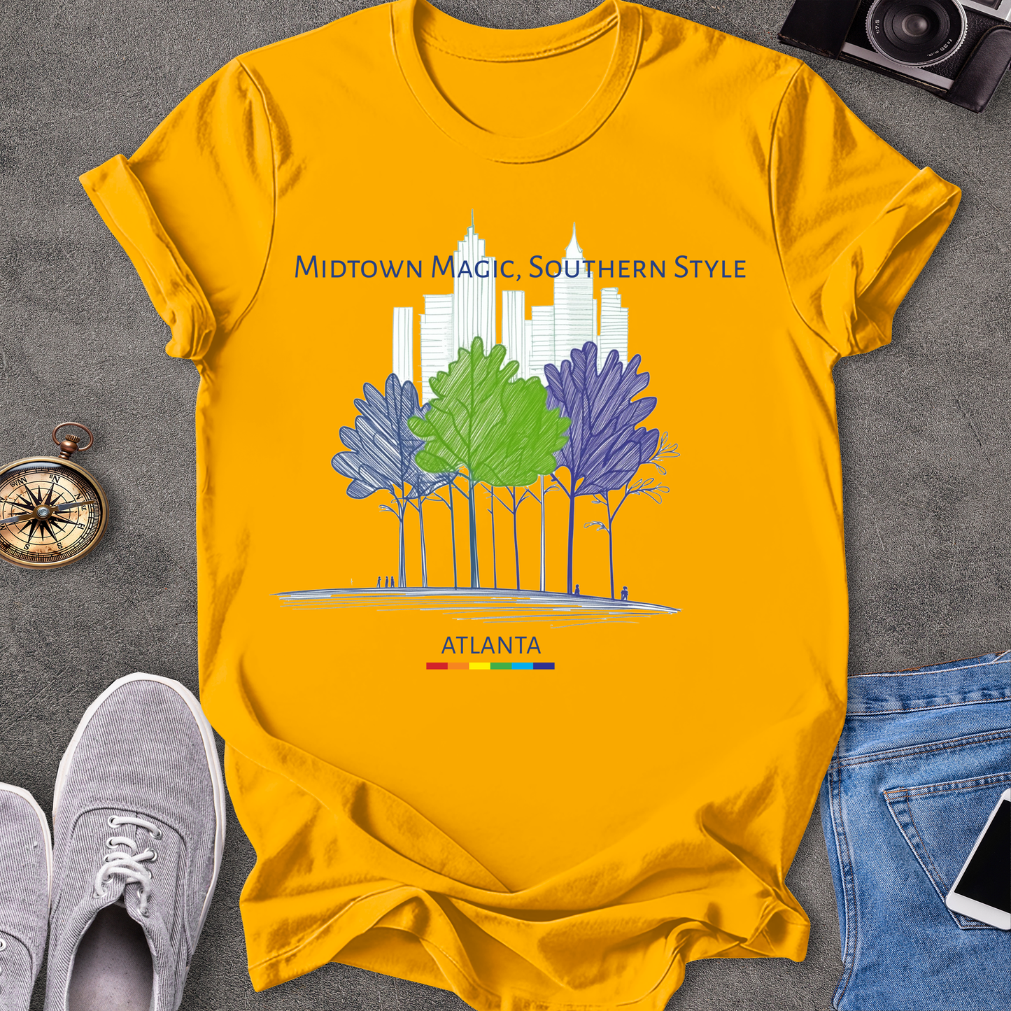 Midtown Magic, Southern Style - Atlanta | Unisex Softstyle T-Shirt | Gay Pride