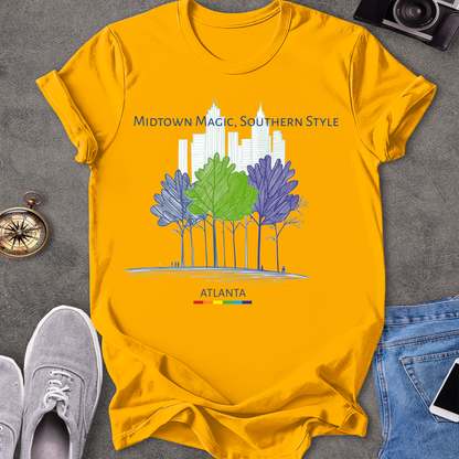 Midtown Magic, Southern Style - Atlanta | Unisex Softstyle T-Shirt | Gay Pride