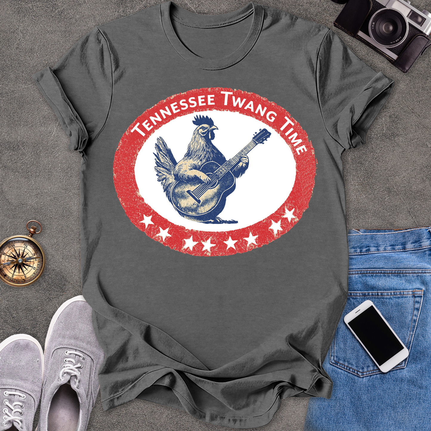 Tennessee Twang Time | Unisex Softstyle T-Shirt | Fun and Casual Music Lover Tee