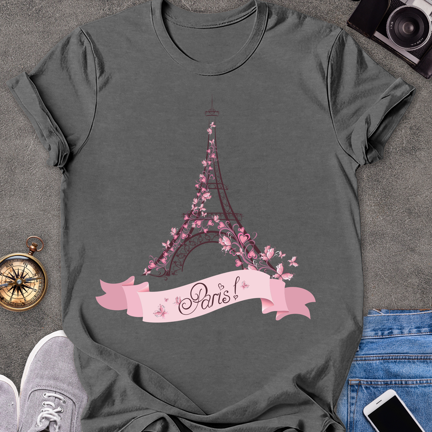 Paris| Unisex Softstyle T-Shirt | Eiffel Tower Travel Tee