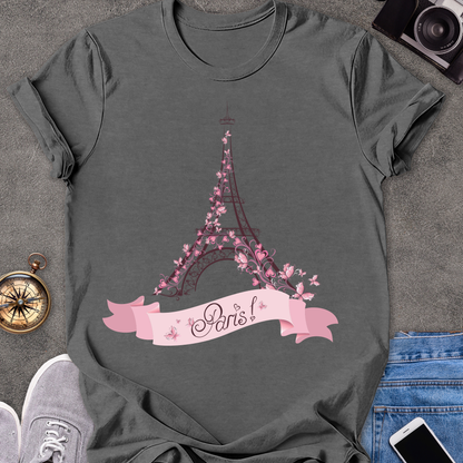 Paris| Unisex Softstyle T-Shirt | Eiffel Tower Travel Tee
