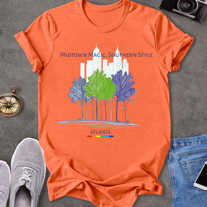 Midtown Magic, Southern Style - Atlanta | Unisex Softstyle T-Shirt | Gay Pride