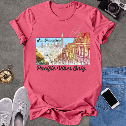 San Francisco - Pacific Vibes Only | Unisex Softstyle T-Shirt | Travel Lover Tee