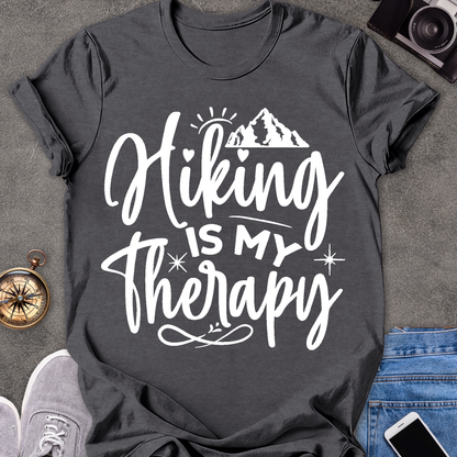 Hiking Is My Therapy | Softstyle T-Shirt | Hiking Travel Tee