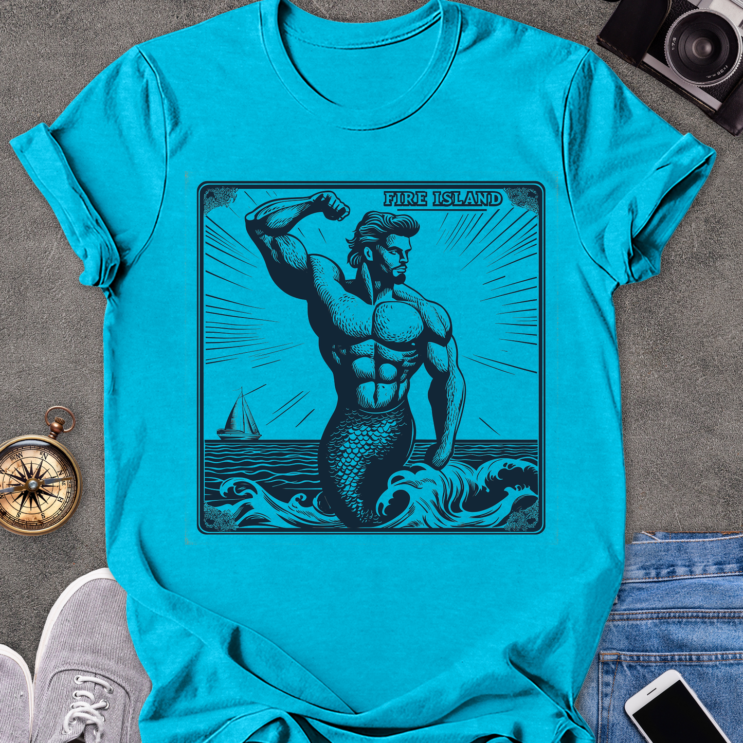 Fire Island| Unisex Softstyle T-Shirt | New York Travel Tee