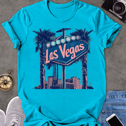 Las Vegas, Welcome| Unisex Softstyle T-Shirt | Nevada Travel Tee