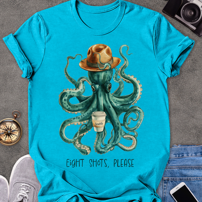 Eight Shots Please-Seattle| Unisex Softstyle T-Shirt | Seattle Travel Tee