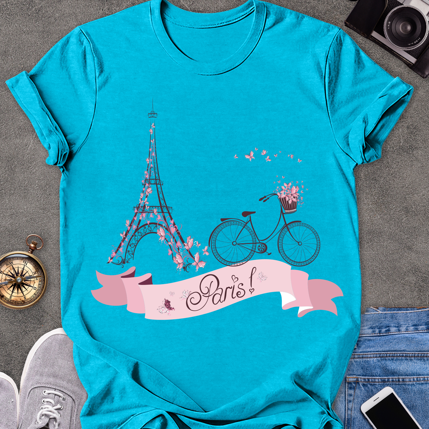 Paris| Unisex Softstyle T-Shirt | Paris Travel Tee