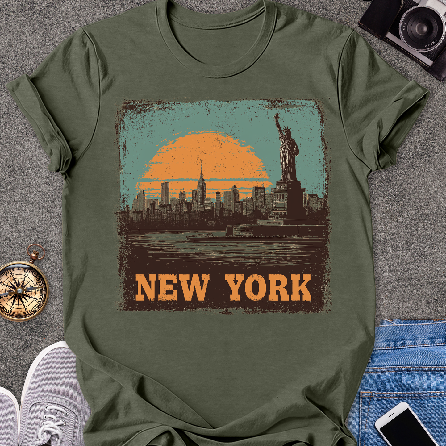 New York | Unisex Softstyle T-Shirt | New York City Travel Tee