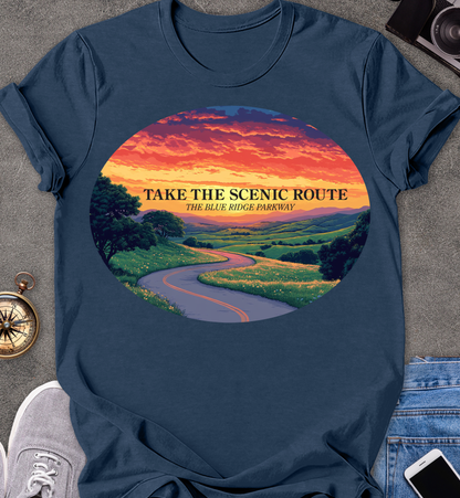 Take The Scenic Route - The Blue Ridge Parkway T-Shirt