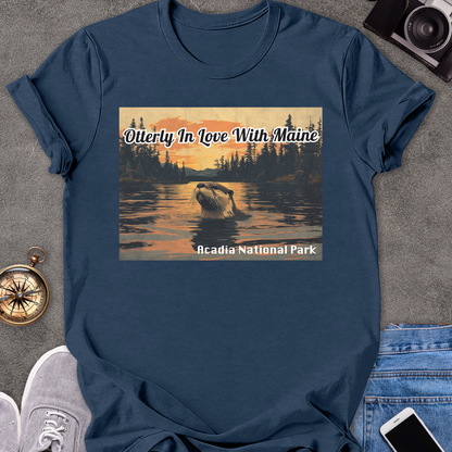 Otterly In Love With Maine - Acadia National Park | Unisex Softstyle T-Shirt | Acadia National Park Tee