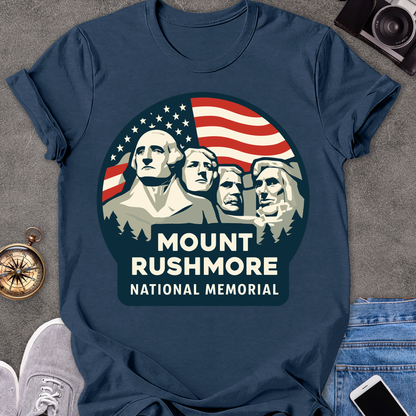 Mount Rushmore National Memorial | Unisex Softstyle T-Shirt | South Dakota Travel Tee