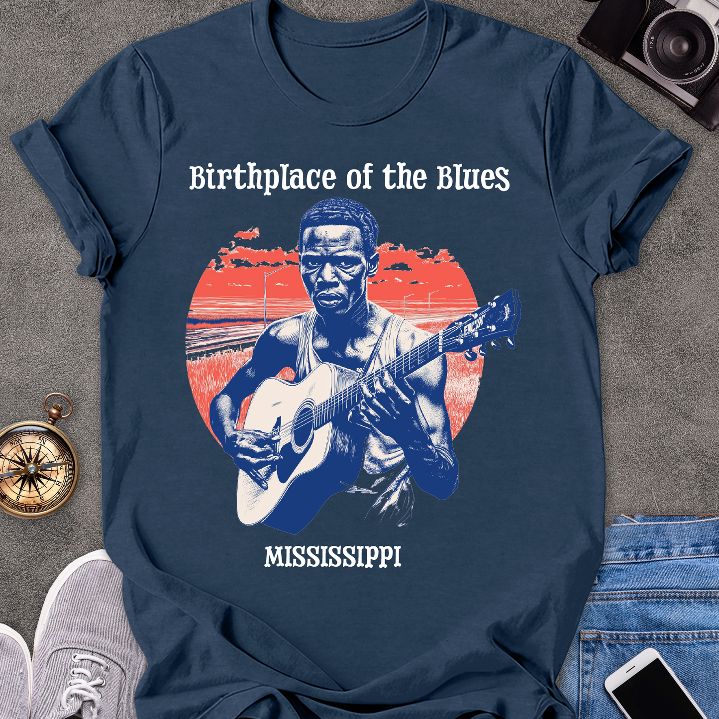 Birthplace of the Blues, Mississippi | Unisex Softstyle T-Shirt | Southern Travel Tee