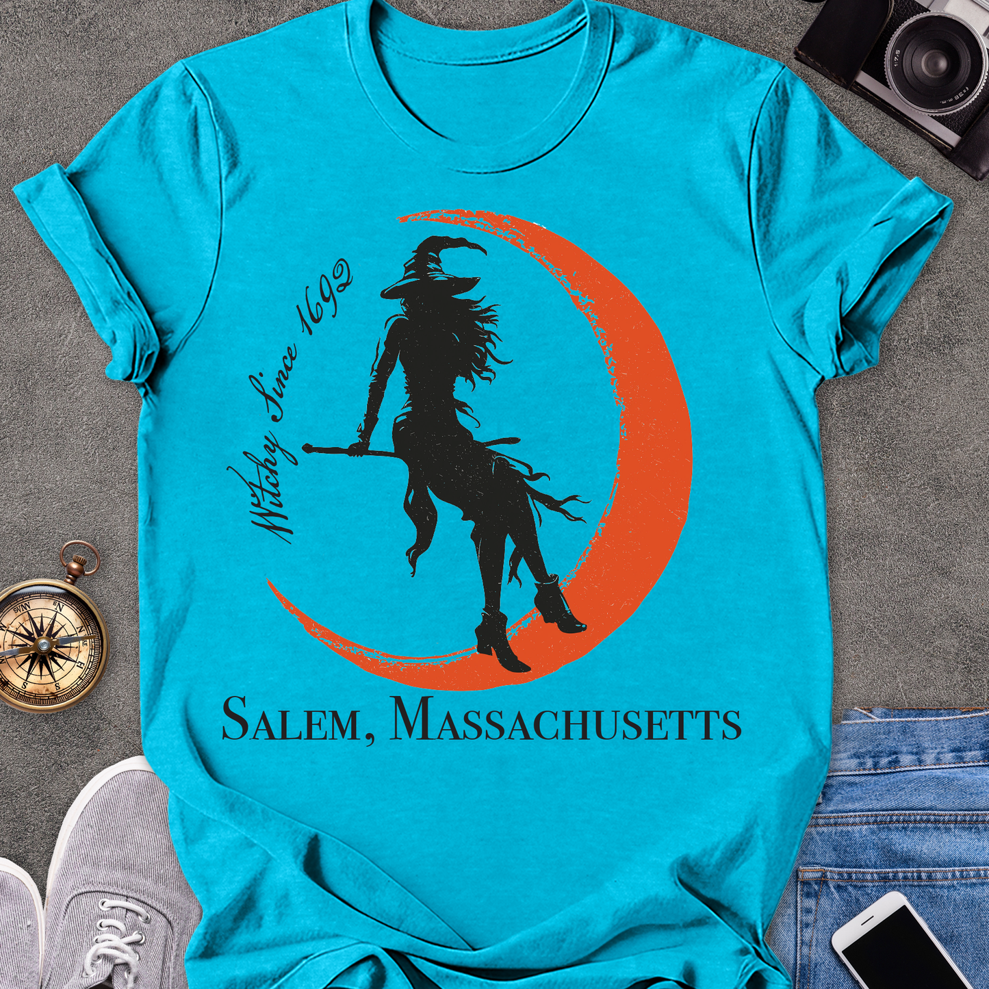 Witchy Since 1692, Salem Massachusetts | Unisex Softstyle T-Shirt | Massachusetts Travel Tee