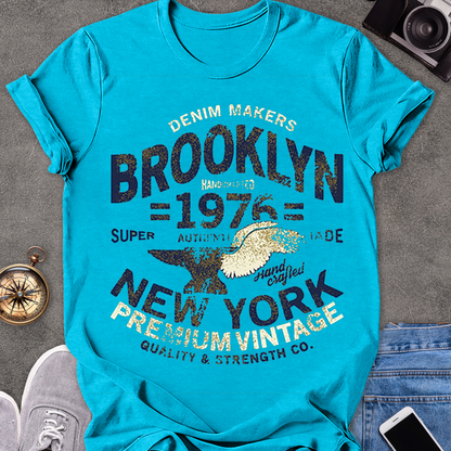 Brooklyn 1976 New York Vintage | Unisex Softstyle T-Shirt | Vintage Brooklyn Travel Tee