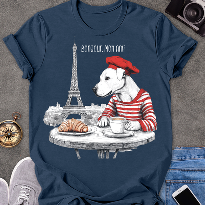 Bonjour, Mon Ami| Unisex Softstyle T-Shirt | France Travel Tee