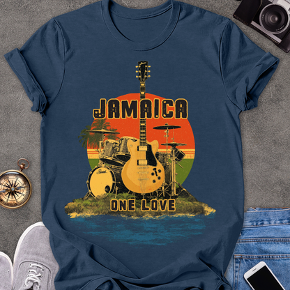 Jamaica, One Love | Unisex Softstyle T-Shirt | Caribbean Travel Tee
