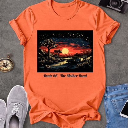 Route 66 - The Mother Road - Dessert Under Starry Skies T-Shirt