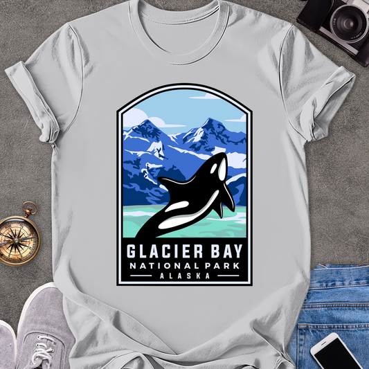 Glacier Bay, National Park, Alaska | Unisex Softstyle T-Shirt | Killer Whale Tee