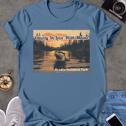 Otterly In Love With Maine - Acadia National Park | Unisex Softstyle T-Shirt | Acadia National Park Tee