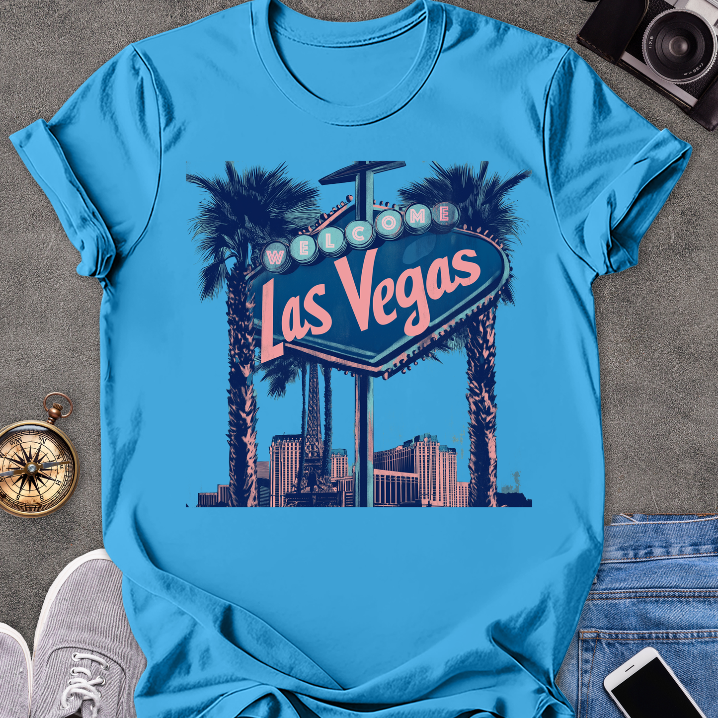 Las Vegas, Welcome| Unisex Softstyle T-Shirt | Nevada Travel Tee
