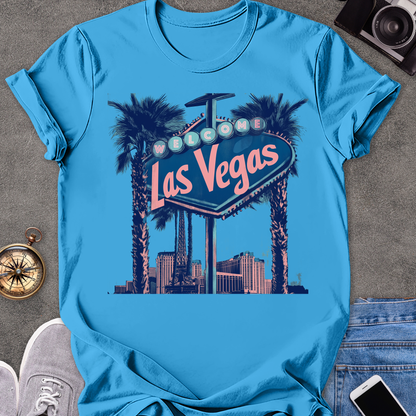 Las Vegas, Welcome| Unisex Softstyle T-Shirt | Nevada Travel Tee