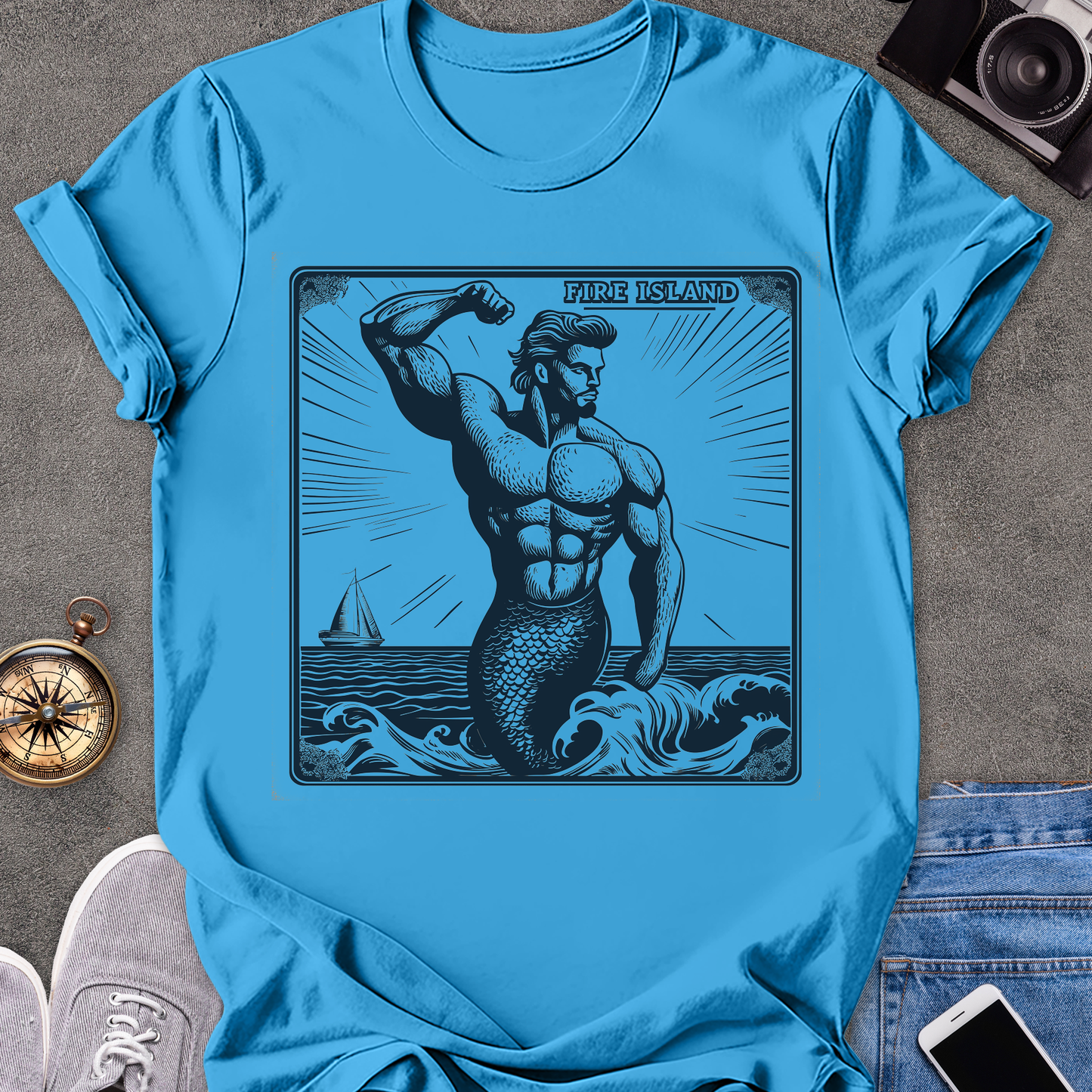 Fire Island| Unisex Softstyle T-Shirt | New York Travel Tee
