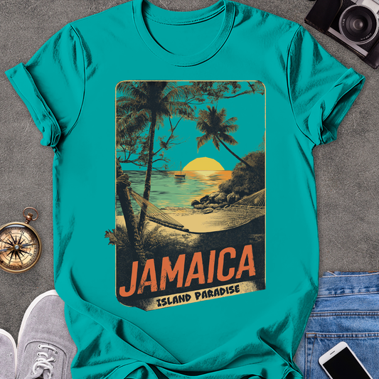 Jamaica, Island Paradise | Unisex Softstyle T-Shirt | Caribbean Travel Tee